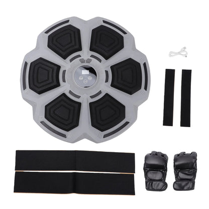 Music Boxing Machine Bluetooth Wall Mounted Smart Boxing Training Punching Equipment with Gloves for Adults Home Indoor Gym